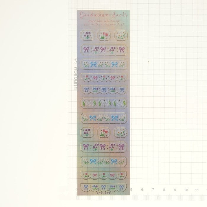 #グラデーションシールフラワーリボン RYU-RYU :4510180236398