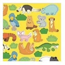 #サークルシール ベーシック レアアニマル シール アニマルズ 動物 サファリ どうぶつ園 カラフル かわいい リュリュ :4510180237340