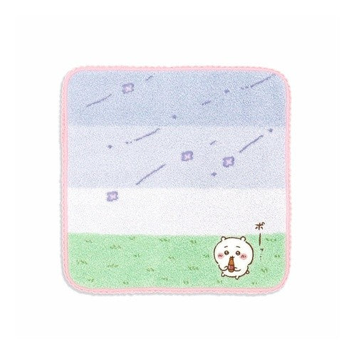 #ちいかわそよかぜタオルハンカチピンク :4547855393735