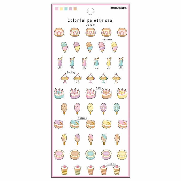#PMカラフルパレットシール/SWEETS PMカラフルパレットシール/スイーツパレード カミオジャパン :4550432049161