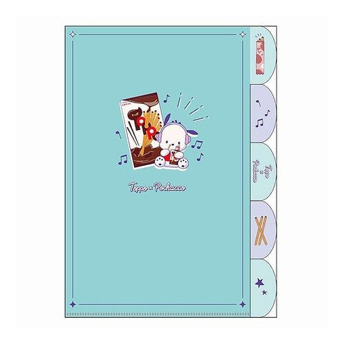 #T_ロッテXサンリオ5INDEXクリアファイル/トッポ?ポチャ クラックス :4550451343707