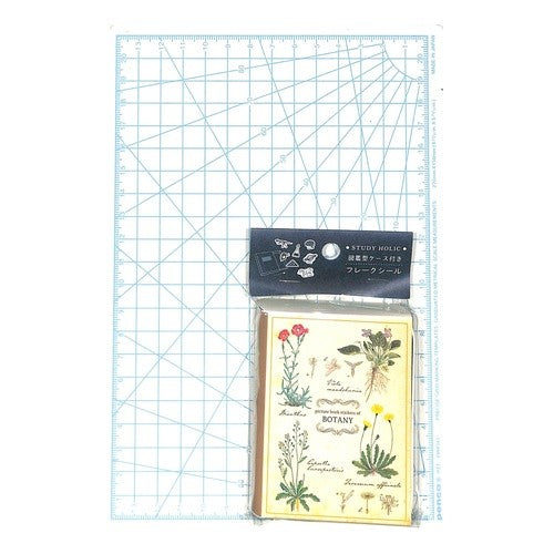 #フレークシール #図鑑型ケース付きフレークシール(植物学) :4570057746986
