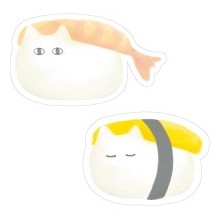 #エルコミューンステッカーふわねこ寿司 エルコミューン :4582529539163