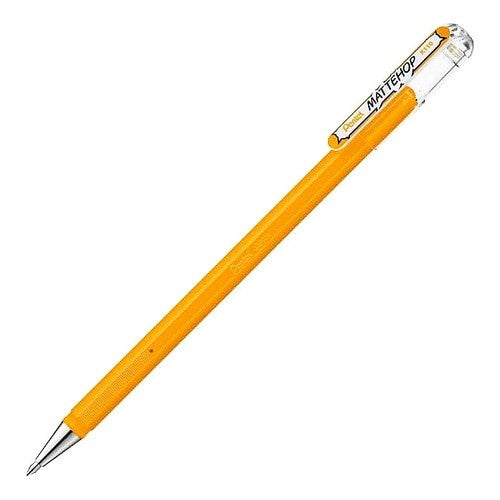 #ペンター ゲルインキ ボールペン マット ホップ 1.0mm イエロー オレンジ :4902506413543