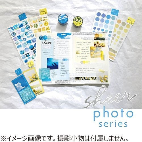 #フレークシール #シアーフォト モチーフフレークシール イエロー 81045 マインドウェイブ :4909001810457