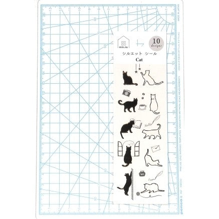 #みんなの文具シルエットシールねこ (株)クローズ・ピン :4920097162534