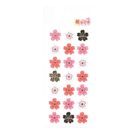#季節 和風シール 桜 3列 春 桜模様 和モダン 可愛い 奥山 :4935786966782