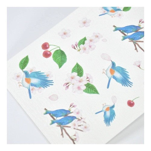 #シール幸せの青い鳥と桜 フロンティア(株) :4937630151955