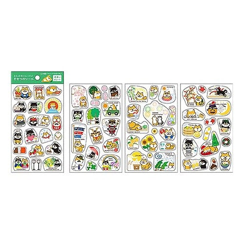 #きせつのシール・柴いぬ パインブック :4938325404660