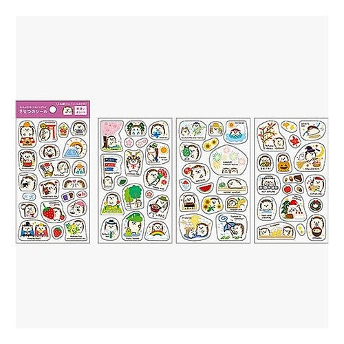#きせつのシール・ハリネズミ パインブック :4938325404677