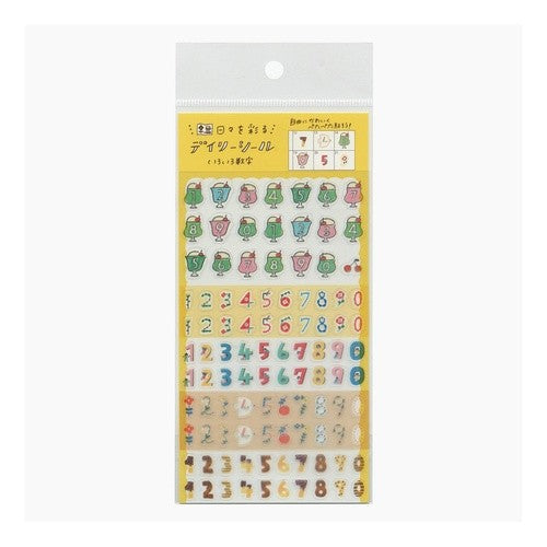#わたしびよりデイリーシールいろいろ数字 古川紙工(株) :4952270254996