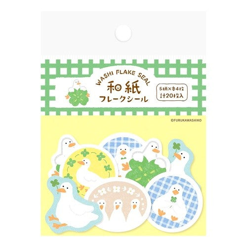 #和紙フレークシールクローバーとアヒル 古川紙工(株) :4952270329007