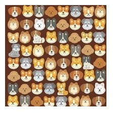 ＃ｻｰｸﾙｼｰﾙ ﾍﾞｰｼｯｸ ｲﾇ いぬフェイス 104枚入り シール 犬 ドッグ 柴犬 コーギー ハスキー プードル パグ サークルシール 丸型 かわいい アニマル ごほうびシール ﾘｭﾘｭ :4510180237227