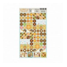 ＃ｻｰｸﾙｼｰﾙ ﾍﾞｰｼｯｸ ｸｯｷｰ クッキー＆ビスケット 110枚入り シール ビスケット サブレ ジャムクッキー チョコクッキー スイーツ かわいい お菓子 丸型 四角型 ﾘｭﾘｭ :4510180237319