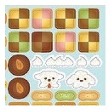 ＃ｻｰｸﾙｼｰﾙ ﾍﾞｰｼｯｸ ｸｯｷｰ クッキー＆ビスケット 110枚入り シール ビスケット サブレ ジャムクッキー チョコクッキー スイーツ かわいい お菓子 丸型 四角型 ﾘｭﾘｭ :4510180237319