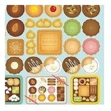 ＃ｻｰｸﾙｼｰﾙ ﾍﾞｰｼｯｸ ｸｯｷｰ クッキー＆ビスケット 110枚入り シール ビスケット サブレ ジャムクッキー チョコクッキー スイーツ かわいい お菓子 丸型 四角型 ﾘｭﾘｭ :4510180237319