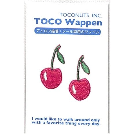 ＃さくらんぼ 2個 TOCONUTS ﾄｺﾅｯﾂ ｼｰﾙ ･ ﾜｯﾍﾟﾝｽﾃｯｶｰU さくらんぼ 2個 ﾄｺﾅｯﾂ :4512367189428