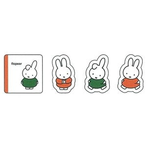 ＃フレークシール ＃ミッフィー miffy フレークシール（ダーン） 絵本シリーズ  ﾌﾚｰｸｼｰﾙC ミッフィー miffy ダーン 絵本シリーズ 片耳 キャラクター 緑 オレンジ 本を読む かわいい 癒し系 シンプル デコレーション 手帳 ノート プレゼント用 文房 :4521417196965
