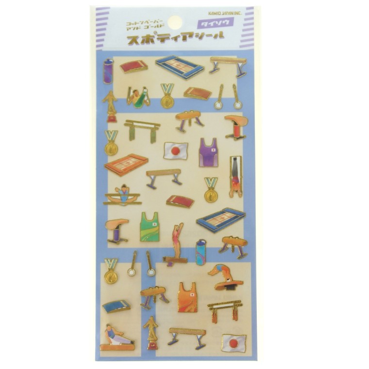 ＃PMｽﾎﾟﾃｨｱｼｰﾙ/体操 PMSPORTIAシール／たいそう カミオジャパン :4550432026223