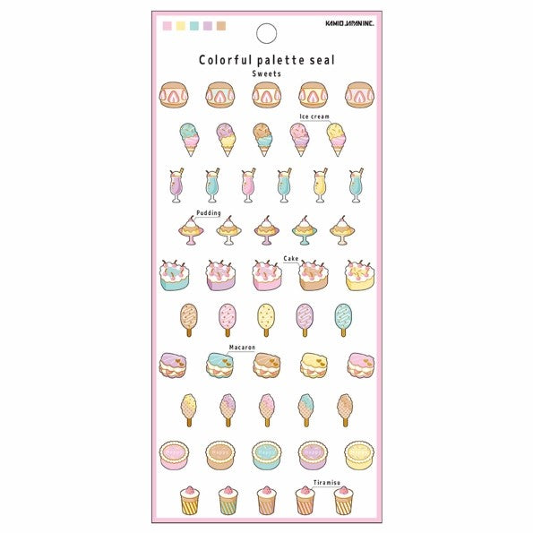 ＃PMｶﾗﾌﾙﾊﾟﾚｯﾄｼｰﾙ/SWEETS PMカラフルパレットシール/スイーツパレード カミオジャパン :4550432049161