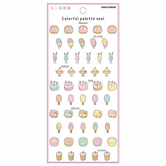 ＃PMｶﾗﾌﾙﾊﾟﾚｯﾄｼｰﾙ/SWEETS PMカラフルパレットシール/スイーツパレード カミオジャパン :4550432049161