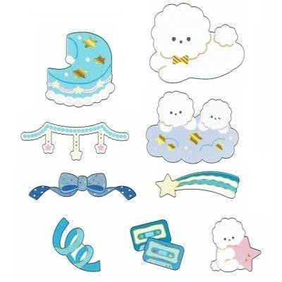 ＃シールフレーク ＃ＰＭ　ＭＯＴＩＦ　ＣＯＬＬＡＧＥシールフレーク／ビションブリーゼ カミオジャパン :4550432152397
