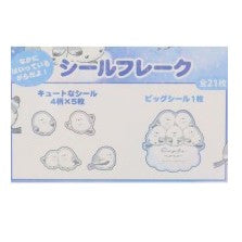 ＃ｼｰﾙﾌﾚｰｸ/ｼﾝﾌﾟﾙﾓｺ まんまるシマエナガのふわふわステッカーセット 空色デザイン Simple note カミオジャパン :4550432218802