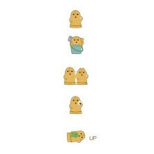＃PMﾀﾞﾝｼﾝｸﾞﾌﾟﾁｼｰﾙ/ｵﾄﾞﾙﾊﾆ Dancing Puchi Seal おどるはにわ プチサイズのかわいいはにわステッカー カミオジャパン :4550432294042