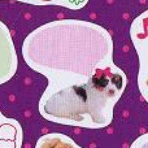 ＃ｵﾘｴﾝﾀﾙﾍﾞﾘｰ/Ｈａｐｐｙ　Ｈａｎｉｋａｍｉ　Ｓｅａｌ　Ｓ－１０５４　ドッグ吹き出し シール :4571225410548
