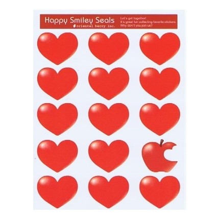 ＃ｵﾘｴﾝﾀﾙﾍﾞﾘｰ/HappySmileySealsS-1485ｸﾞﾛｯｼｰﾊｰﾄD シール :4571225414850