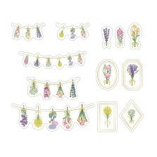 ＃キラキラクリアフレークシール フレークシール クリア ドライフラワー ゴールド箔 透明シール かわいい 花柄 吊るし花 手帳デコ メッセージカード スクラップ アルバム用 ナチュラル 雑貨風 :4571351422736