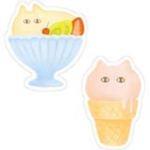 ＃DIE-CUT STICKER Fuwaneko Sweets ﾈｺ ﾊﾟﾌｪ ｿﾌﾄ ｴﾙｺﾐｭｰﾝ :4582529539149