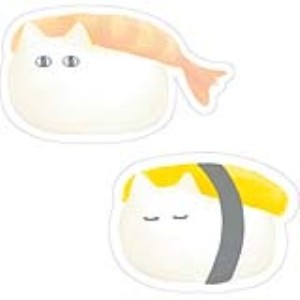 ＃エルコミューンステッカーふわねこ寿司 ｴﾙｺﾐｭｰﾝ :4582529539163