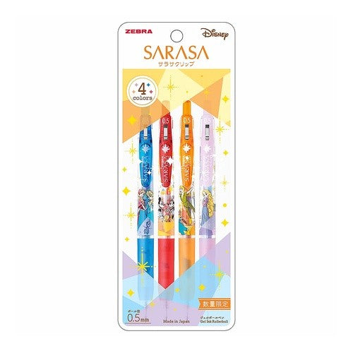 ＃ゼブラ ジェルボールペン サラサクリップ ディズニー ファンタジー デザイン 0.5mm 限定 4色セットB JJ29-DSF-4CB ｾﾞﾌﾞﾗ(株) :4901681527090