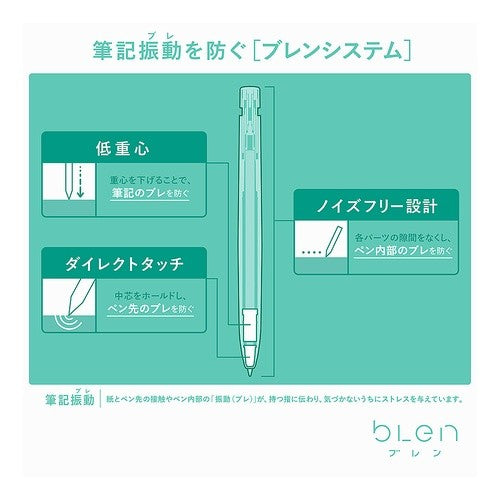 ＃ボールペン　ブレン　白／黒　０．５ ｾﾞﾌﾞﾗ(株) :4901681577163