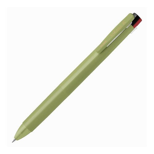 ＃サラサクリップ3色ボールペン 0.4mm ［0.4mm］ リーフグリーン ｾﾞﾌﾞﾗ(株) :4901681635696