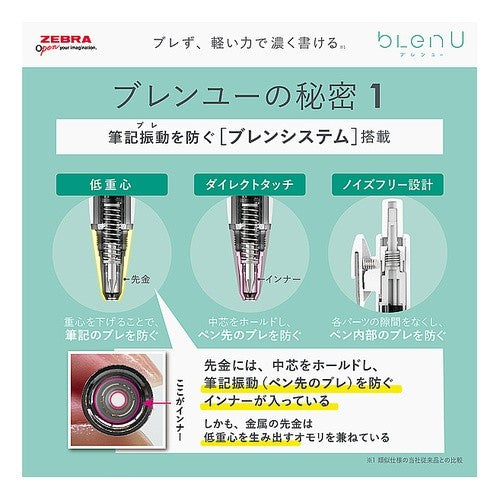 ＃ブレンU 0.7mm BA87－BK 黒 ｾﾞﾌﾞﾗ(株) :4901681887910