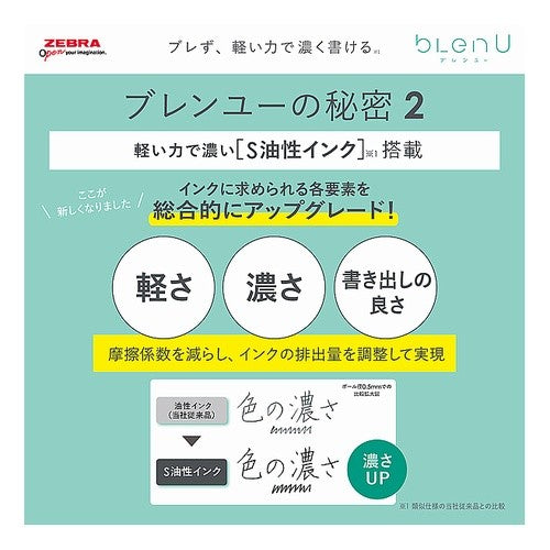 ＃ブレンユー（blenU） 0.7mm BA87－W 白 ｾﾞﾌﾞﾗ(株) :4901681887965
