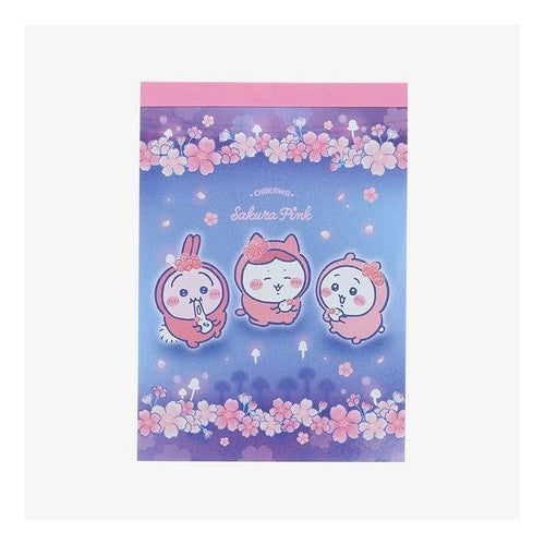 ＃ﾁｲｶﾜ･SPﾒﾓﾐﾆﾖｻﾞｸﾗ ﾁｲｶﾜ&ﾊﾁﾜﾚ&ｳｻｷﾞ サンスター文具(株) :4901770050119