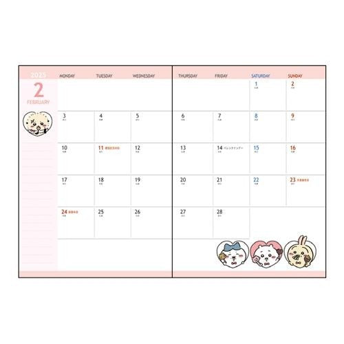 ＃ちいかわ ＃手帳月間Ａ６　ちいかわ　ちいかわ＆ハチワレ サンスター文具(株) :4901770760216