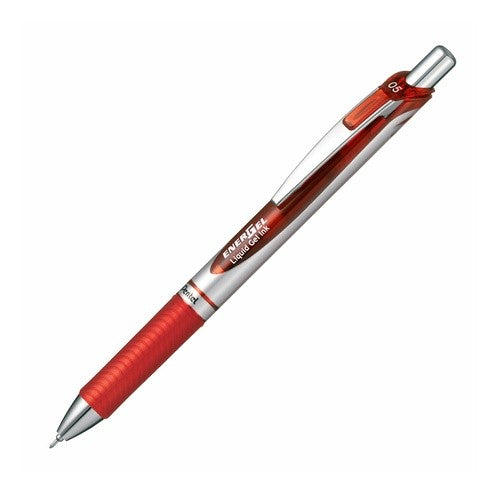 ＃ｴﾅｰｼﾞｪﾙBLN75ｼﾙﾊﾞｰ軸 赤 ＃エナージェルノック式　０．５ｍｍ　赤 ぺんてる :4902506254719