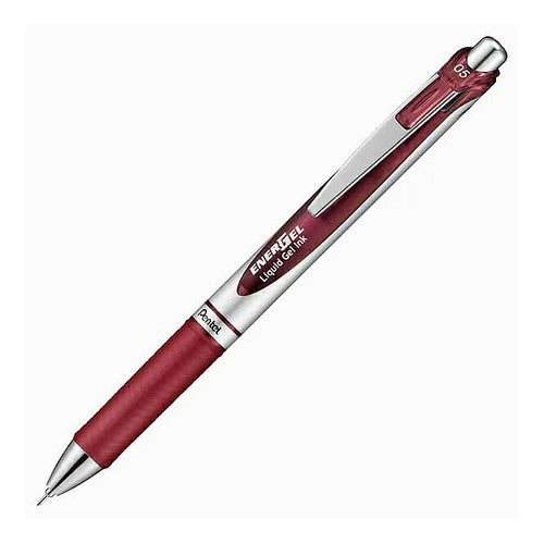 ＃ぺんてる ＃エナージェル　0．5mm　ゲルインク　バーガンディ ぺんてる(株) :4902506386410