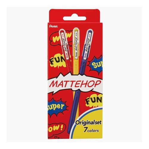 ＃ぺんてる ＃マットホップ　オリジナル７色セット ぺんてる(株) :4902506413840