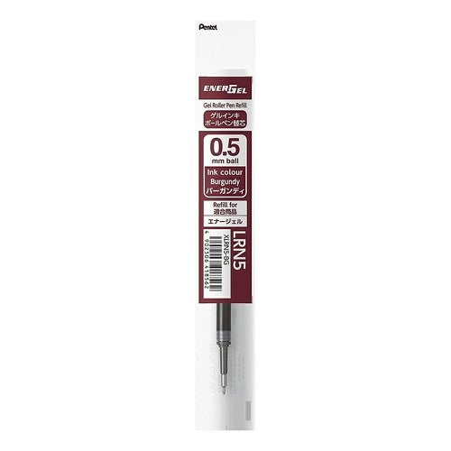 ＃ぺんてる ボールペン替芯 エナージェル用 0.5mm バーガンディ XLRN5-BG :4902506418562