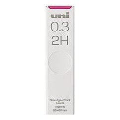 ＃三菱鉛筆 シャープ替芯 ユニ芯径0.3mm 2H 三菱鉛筆(株) :4902778273944
