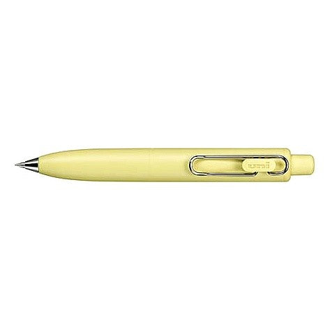 ＃ユニボールワン ＃0.5 ユニボールワン Ｐ バナナ ユニボールワンP バナナ ゲルボールペン パステルイエロー 顔料ゲルインク にじまない ポケットサイズ 0.5mm スタビライザー 低重心 シルバークリップ シンプル かわいい 文房具 女子文具 明るいカラー 手帳 :4902778302842