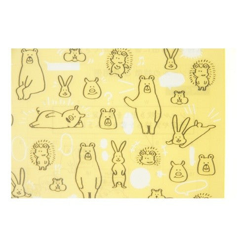 ＃23年ｼｰﾙ2590おしゃべり森の動物柄 (株)ﾐﾄﾞﾘ :4902805825900