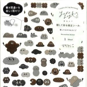 ＃ｼｰﾙ ゆるﾛｸﾞ 1枚入 ｶﾓﾌﾗｰｼﾞｭ ﾌﾟﾁﾓﾝｽﾀｰ柄 かわいい 隠すシール 書き間違い 文房具 デコレーション モジャモジャ ﾃﾞｻﾞｲﾝﾌｨﾙ･ﾐﾄﾞﾘ :4902805827089