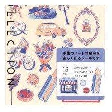 ＃ｼｰﾙ 2711 ﾌﾗﾝｽ柄 おしゃれ かわいい エッフェル塔 クロワッサン マカロン 花束 カフェ ﾃﾞｻﾞｲﾝﾌｨﾙ･ﾐﾄﾞﾘ :4902805827119