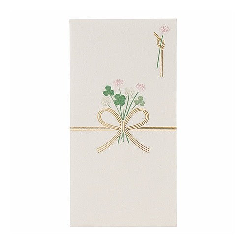 ＃お花のご祝儀袋クローバー　シール付 (株)マルアイ :4902850456692